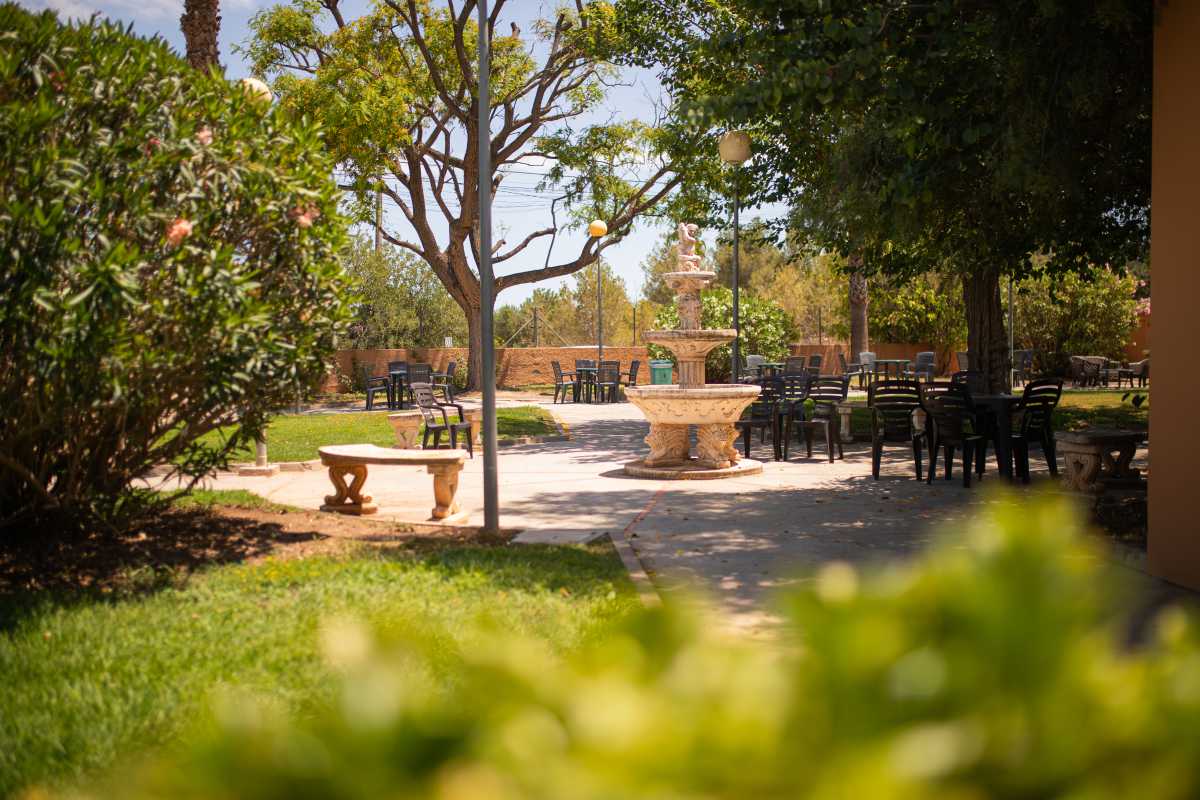 fuente jardín